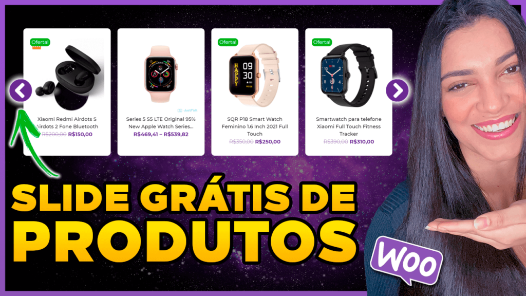como criar slider de produtos com woocommerce