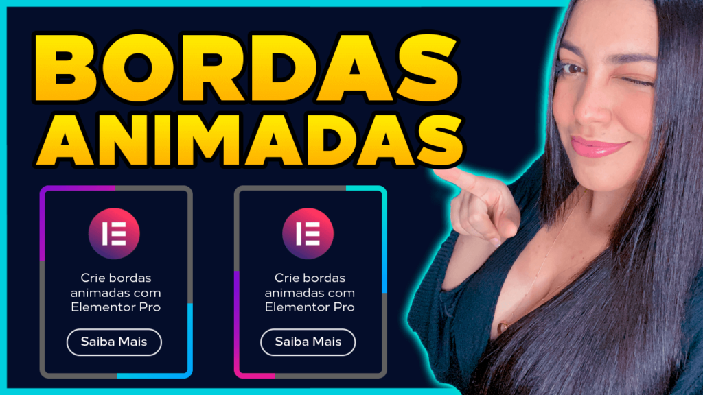 borda animada cards elementor