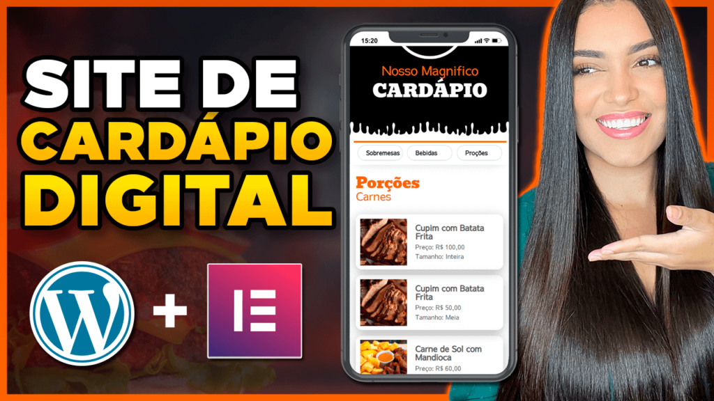 Fazer site de cardápio digital