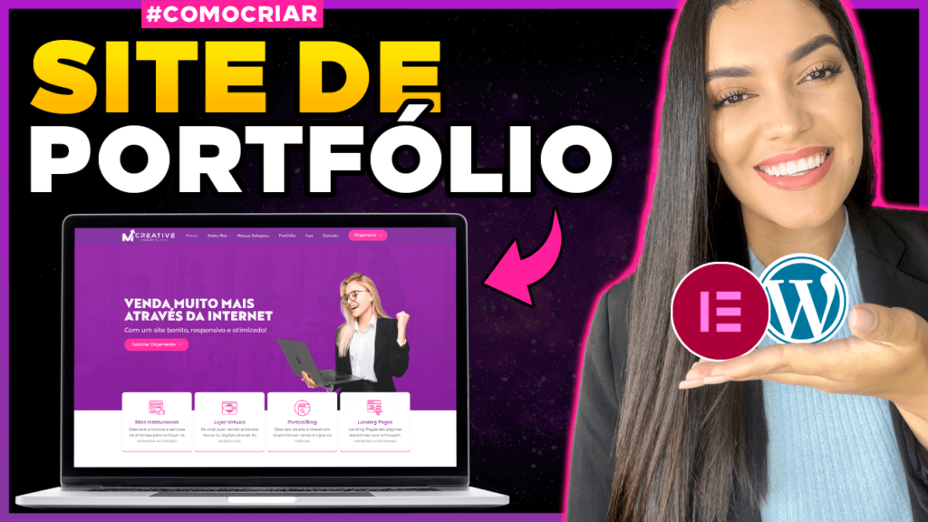 Como Criar um SITE DE PORTFÓLIO com WordPress