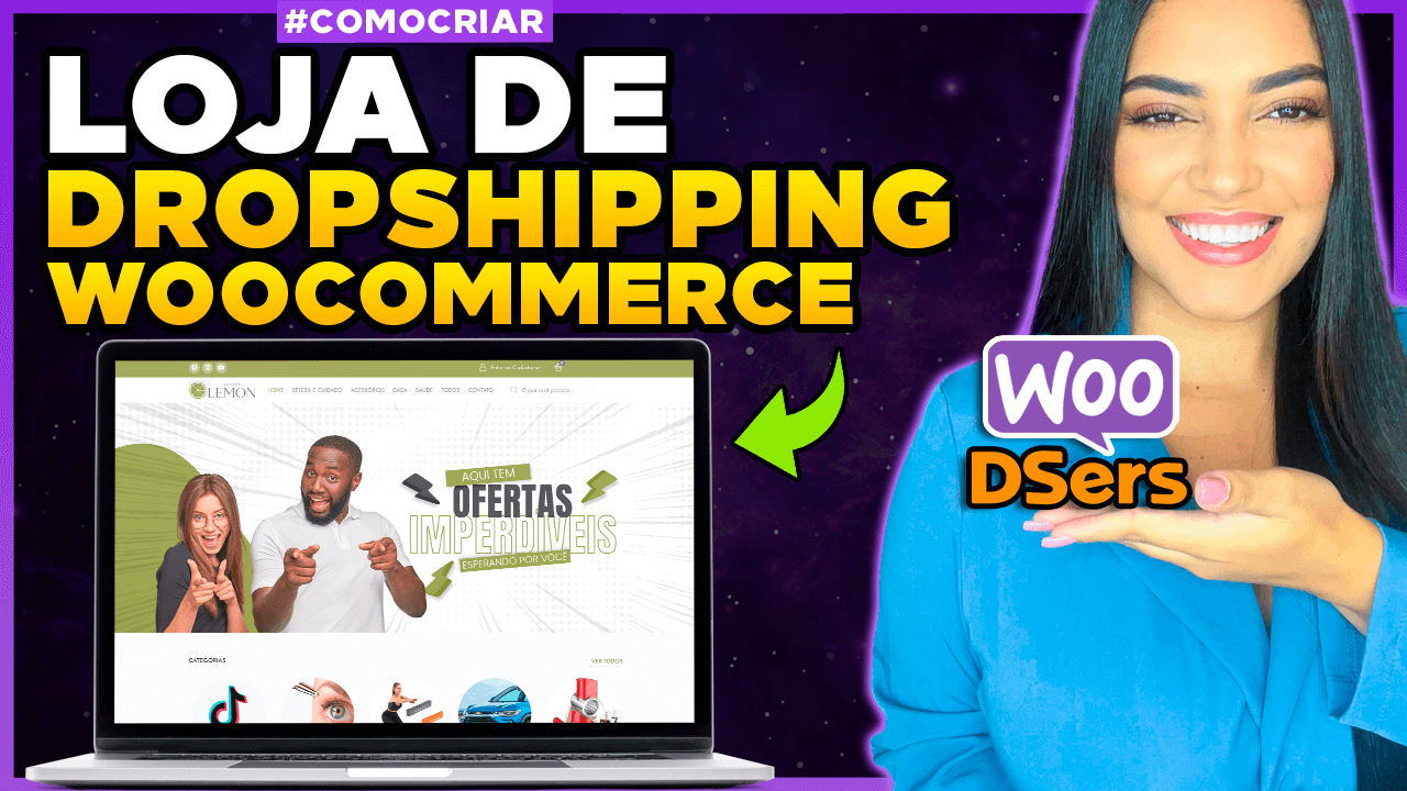 Como Criar uma LOJA DE DROPSHIPPING no WooCoomerce, WordPress e Elementor [AliExpress e Dsers]