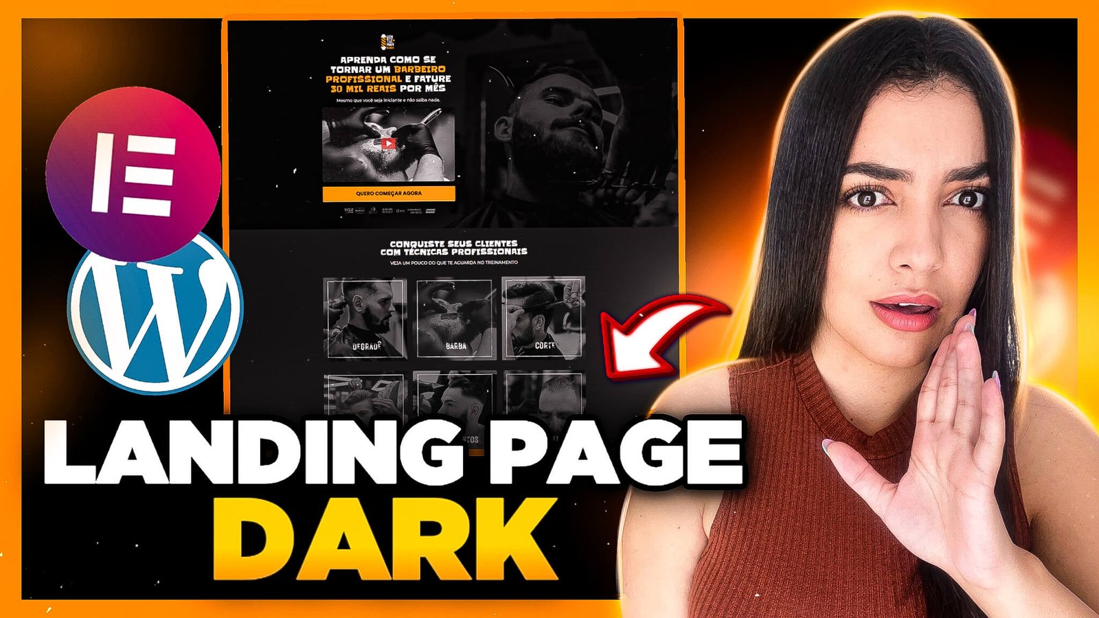 Como Criar uma PÁGINA DE VENDAS DARK (Landing Page) com WordPress e Elementor