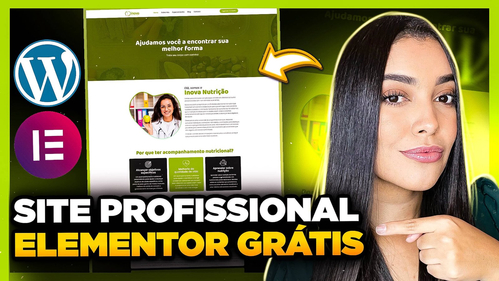 Como Criar Um SITE PROFISSIONAL no WordPress com Elementor Grátis em 2023